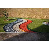 Rasenkanten Metall 13.5cm x 120cm Braun | Beeteinfassung | Beetumrandung
