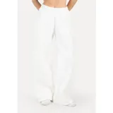 SMILODOX Lounge-Hosen Siara Beige/Weiß S