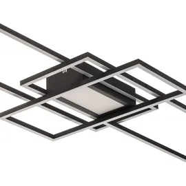 LINDBY Pekela 1-flammig eckig braun Aluminium