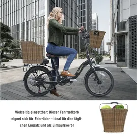 Sachsenrad Lenkerkorb braun