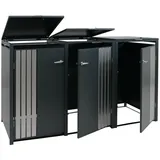 Proregal Mülltonnenverkleidung 122 x 200 x 84 cm anthrazit