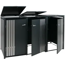 Proregal Mülltonnenverkleidung 122 x 200 x 84 cm anthrazit