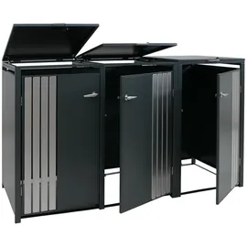 Proregal Mülltonnenverkleidung 122 x 200 x 84 cm anthrazit