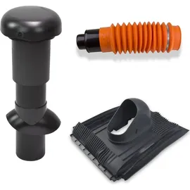 Klüber Klöber-Set13 Dachentlüftung DN100 Anthrazit Universal