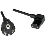 Logilink Kaltgeräte Anschlusskabel [1x Schutzkontakt-Stecker - 1x Kaltgeräte-Buchse C13] 2m