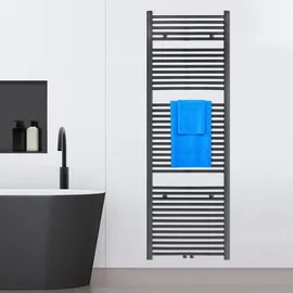 VILSTEIN Badheizkörper 1800 x 600 mm 953 W Schwarz Mittelventil