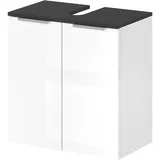 Vicco Waschbeckenunterschrank Otis, Weiß - Badezimmerschrank Hochschrank Regal Badregal Bad