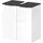 Vicco Waschbeckenunterschrank Otis, Weiß - Badezimmerschrank Hochschrank Regal Badregal Bad
