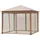 Konifera Pavillon Cádiz 2,98 x 2,64 m inkl. 4 Seitenteile Braun/Beige