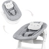 Baby Wippe Hochstuhl Aufsatz Alpha Bouncer 2in1 Pastel Bear Light Grey