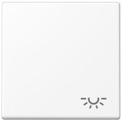 Jung Wippe mit Symbol " Licht"  (schneeweiß matt)