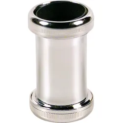 Doppelmuffe (Ausführung: Kupplung mit 2 konischen Dichtungen 32 x 32 mm Messing verchromt)