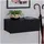 Idimex Nachtschrank NANI 60 x 21 x 27 cm Schwarz