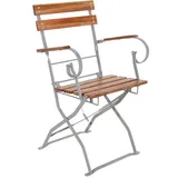 Mojawo Biergarten Klappsessel 53,5 x 47 x 84 cm braun