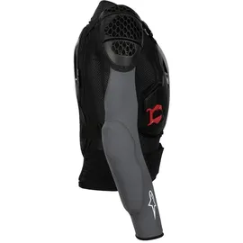 Alpinestars Bionic Plus V2 Protektorenjacke Level-2 - Schwarz/Dunkelgrau/Rot / L