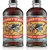 Shanky's Whip Original Black Irish Whiskey Liqueur 2x 0,7l