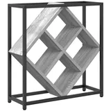 vidaXL Weinregal Grau Sonoma 51x18x52,5 cm Holzwerkstoff