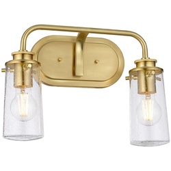 Wandleuchte Wandlampe Glaslampe Bad Feuchtraum IP44 2 flammig E27 B 37,4 cm