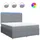 vidaXL Boxspringbett 180 x 200 cm Hellgrau