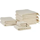 Beliani ATIU Handtuchset 9-tlg. beige