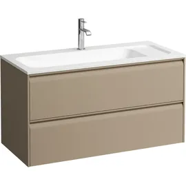 Laufen MEDA Waschtischunterbau, 2 Schubladen, cappucino