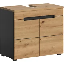 WELLTIME Waschbeckenunterschrank REHAT 2 Türen 63 x 55 cm Grau