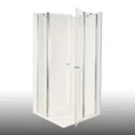 Dusbad Vital 2 Eckdusche mit Pendeltür links 80 x 77 cm ESG-Glas