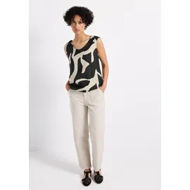 STREET ONE Damen, Strukturmix Top mit Print - 36