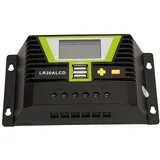 Solar-Laderegler 20 Ampere inkl. Dual USB-Anschluss und LCD-Anzeige für 12V/24V
