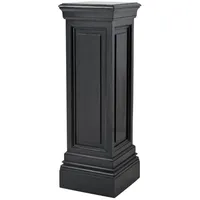 Casa Padrino Designer Mahagoni Säule Schwarz 33 x 33