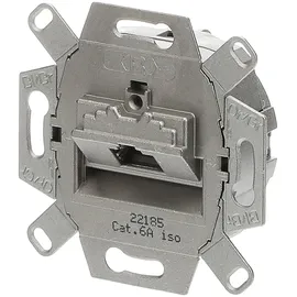Busch-Jaeger 0218/11-101 UAE-Anschlussdose, RJ45, Cat. 6a iso, geschirmt, 1 Steckbuchse, 8 (8)-polig
