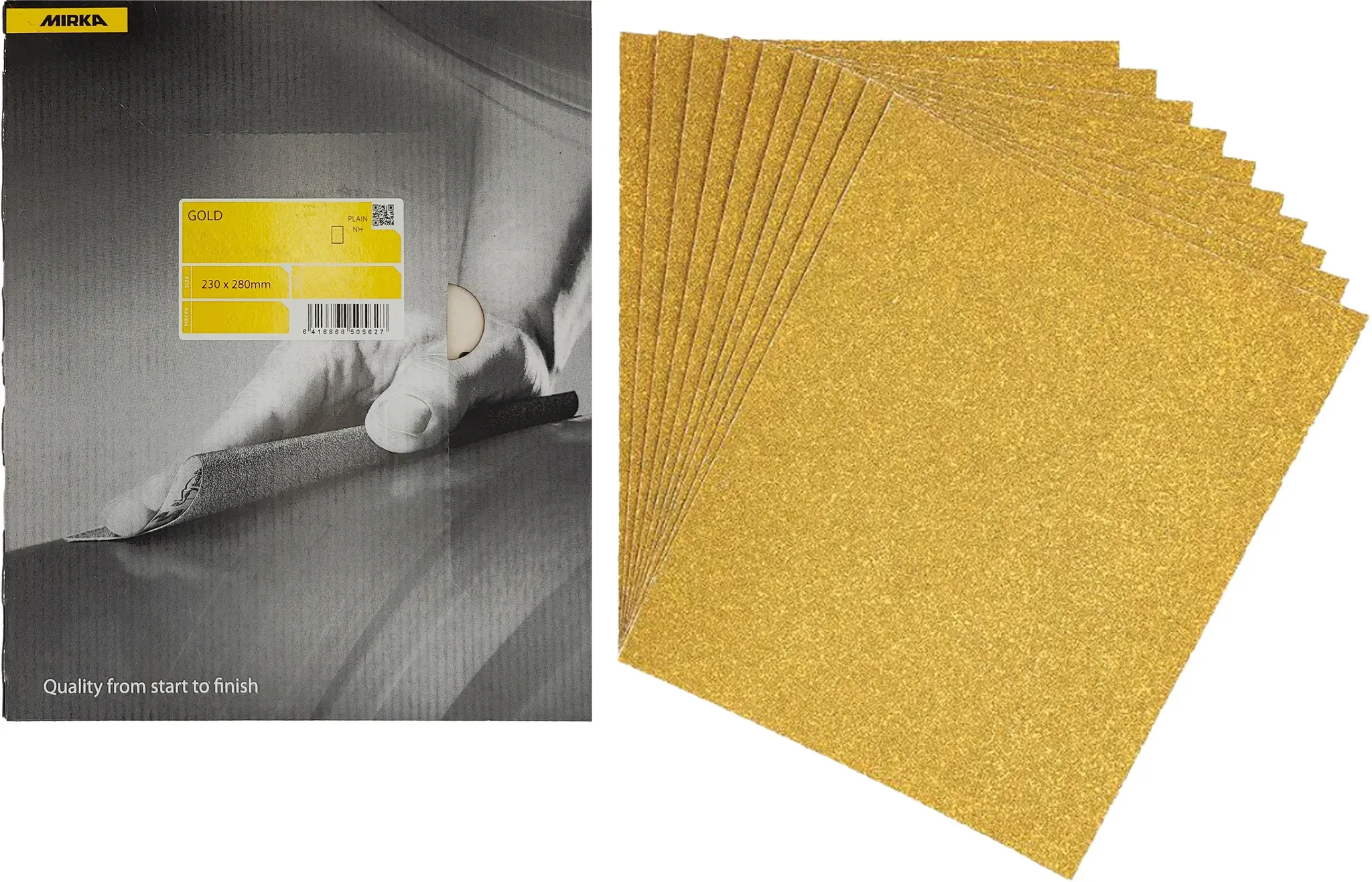 Mirka Gold 230x280mm P40 25/Pack - P40
