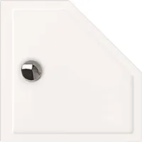 Hoesch Samar weiß, 90x90x3cm, ultraflach