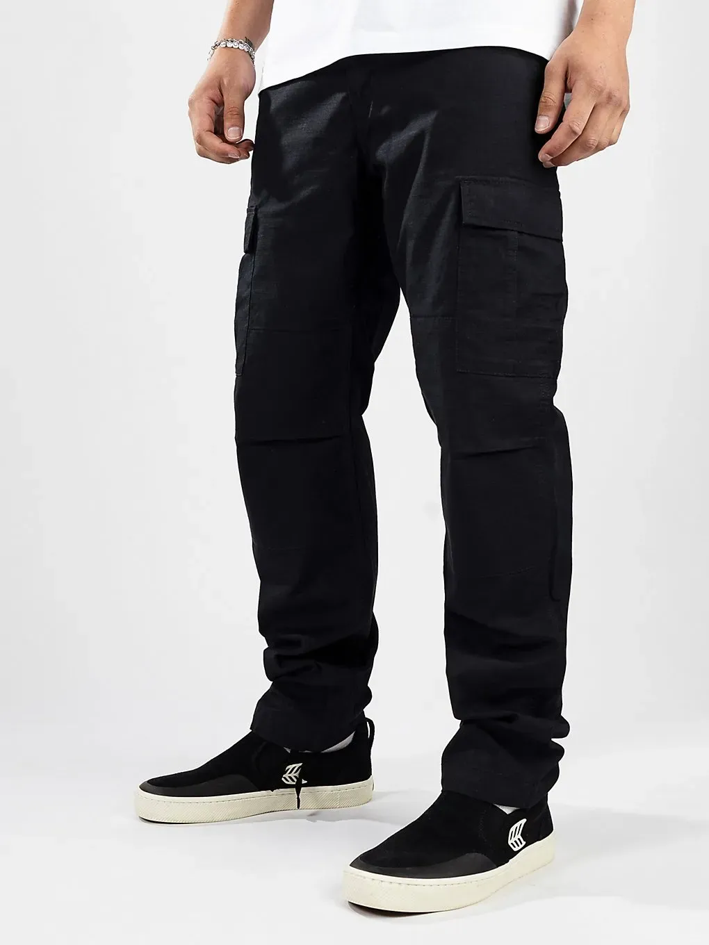 Carhartt WIP Aviation Hose black rinsed Gr. 38/34