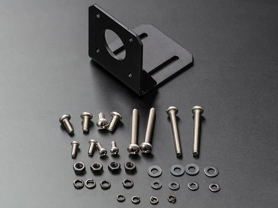 Adafruit NEMA-17, Schrittmotorhalterung, 31mm Lochabstand, Stahl, 3mm Dicke