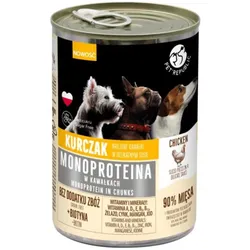 PetRepublic Huhn Monoprotein Futter für Hunde, Stücke in Sauce 400g