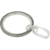 GARDINIA Ringe Windsor Ø 25 mm, mit Gleiteinlage Edelstahl-Optik