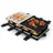 EasyMaxx Raclette Grill 1400W 8 Personen Schwarz/Grau