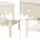 [en.casa] Nachtschrank Luspoo 50 x 40 x 40 cm Cremeweiß