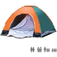 KEELYY Wurfzelt 2 Personen Wasserdicht Pop Up Zelt Leicht Camping Zelt Kuppelzelt Automatisches für Strand, Outdoor, Camping, Angeln
