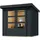 Karibu Gartenhaus Jupiter C anthrazit/anthrazit