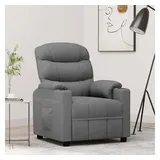 vidaXL Relaxsessel mit verstellbarer Rückenlehne Polyester 92 x 105 x 0 cm Hellgrau