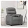 vidaXL Relaxsessel mit verstellbarer Rückenlehne Polyester 92 x 105 x 0 cm Hellgrau