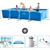 Rechteckiger Frame Pool - 450x220x84 Cm - 5-teilig  S20849