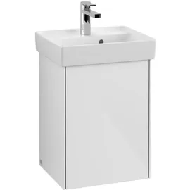 Villeroy & Boch Collaro Waschbeckenunterschrank Anschlag links 41 x 55 cm Glossy White