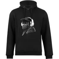 Cotton Prime® Kapuzensweatshirt mit Affenmotiv - Monkey mit DJ-Kopfhörer