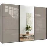 luma-home Schwebetürenschrank 300 x 216 x 65 cm Grau