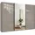 luma-home Schwebetürenschrank 300 x 216 x 65 cm Grau