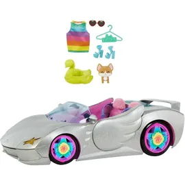 Barbie Puppenzubehör Auto Cabrio silber HDJ47