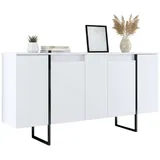 Dmora Wohnzimmerbuffet Dgarzitt 160 x 35 x 80 cm SCHWARZ und WEISS